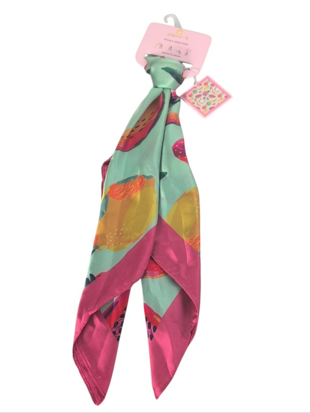 Piper K Fruit Theme Double Sided Print Scarf